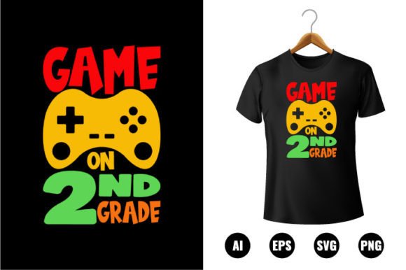 2nd Grade Game T-Shirt Design Graphics