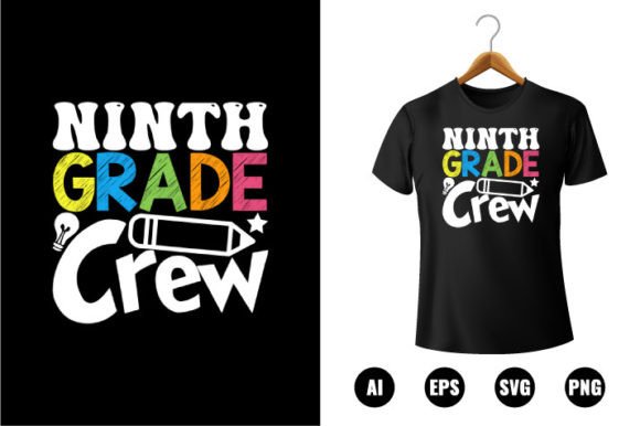 9th Grade Crew T-shirt Design Graphics