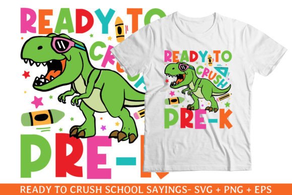 Crushed Pre-k School Svg Design Graphics