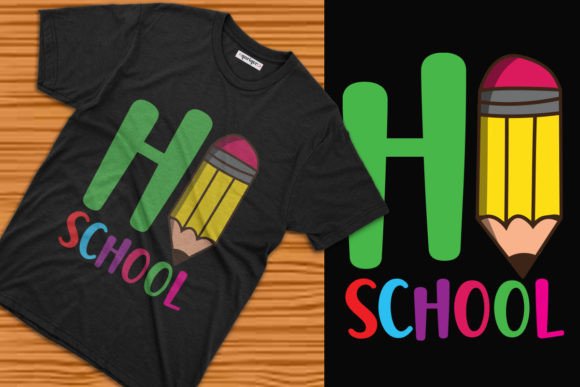 Hi School T-shirt Design: Graphics for Branding
