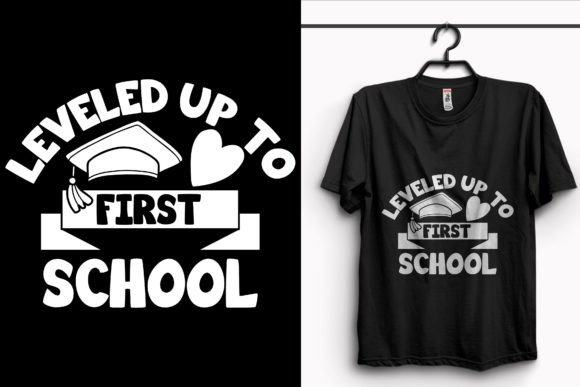 Leveled Up to School T-Shirt Design