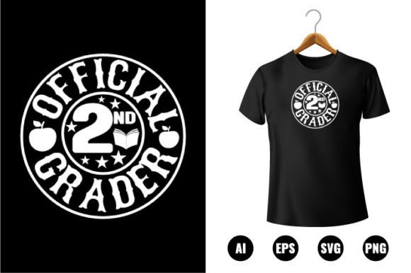 Official 2nd Grader T-shirt Design: Graphics for T-Shirt Designs