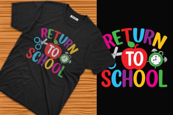 Return to School T-shirt Design Graphics