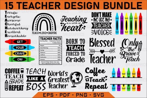 Teacher Svg Bundle: Graphics for Crafts